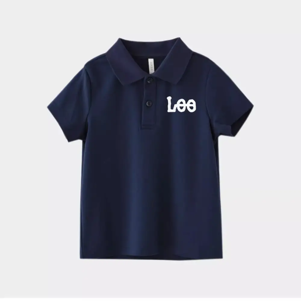 Kids Korean Style Polo Shirt Black Medium to XL — feature 6