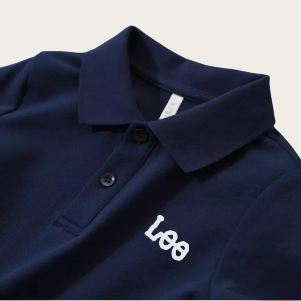 Kids Korean Style Polo Shirt Black Medium to XL — feature 7