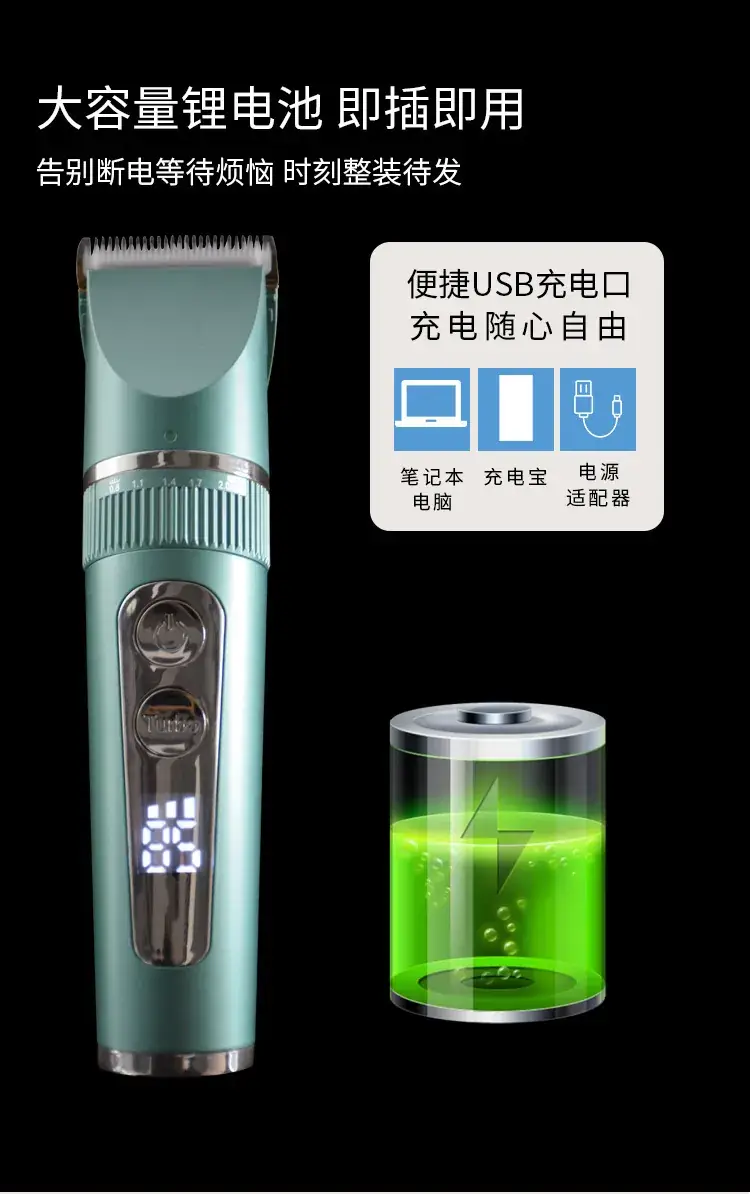 Waterproof Electric Hair Clipper for Men Women — feature 10