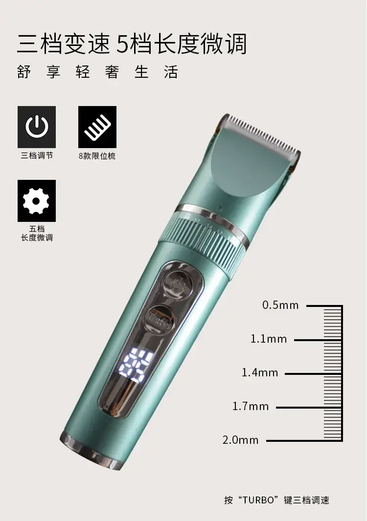Waterproof Electric Hair Clipper for Men Women — feature 11