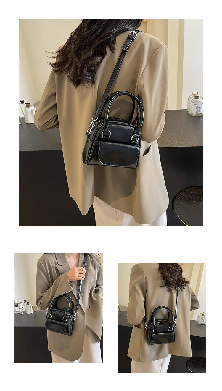 Korean Style Square Handbag for Women Cream — feature 11