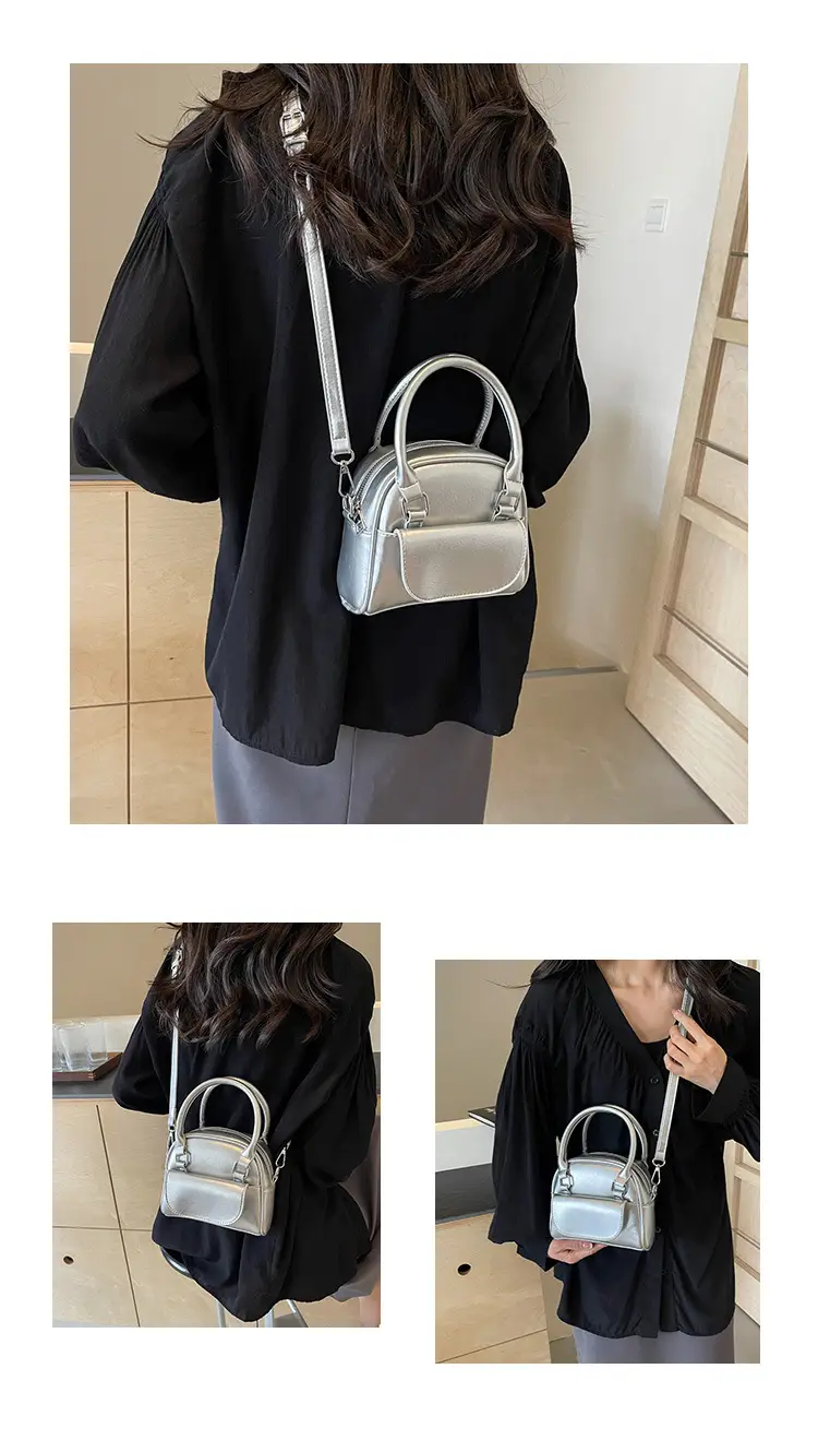 Korean Style Square Handbag for Women Cream — feature 13