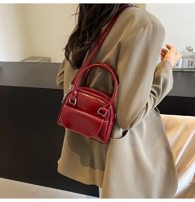 Korean Style Square Handbag for Women Cream — feature 16