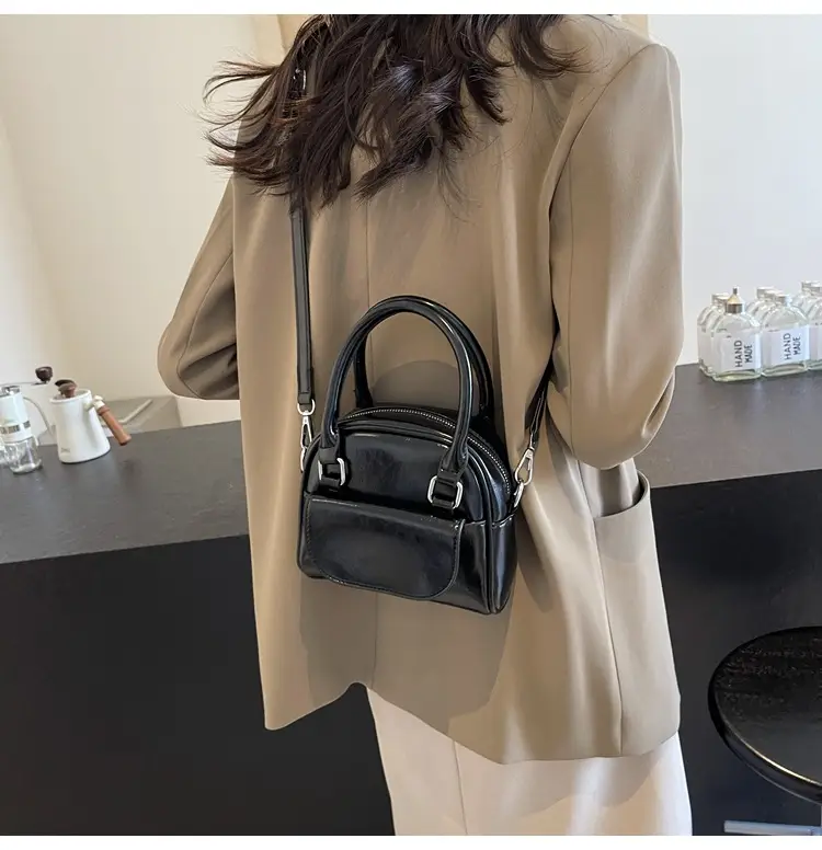 Korean Style Square Handbag for Women Cream — feature 17