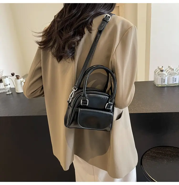 Korean Style Square Handbag for Women Cream — feature 18