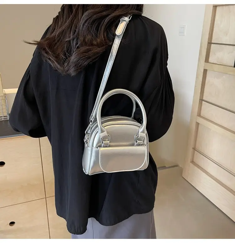 Korean Style Square Handbag for Women Cream — feature 22