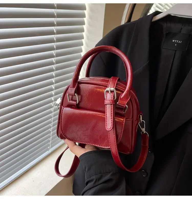 Korean Style Square Handbag for Women Cream — feature 23
