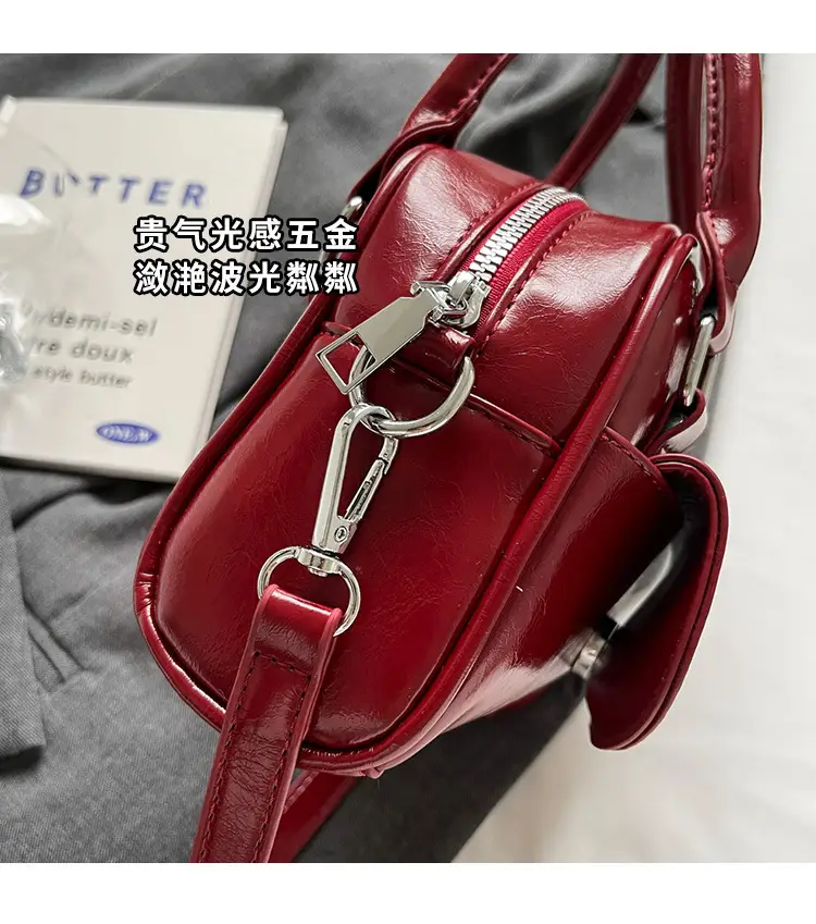 Korean Style Square Handbag for Women Cream — feature 6