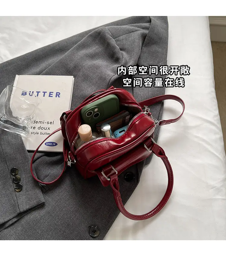 Korean Style Square Handbag for Women Cream — feature 9