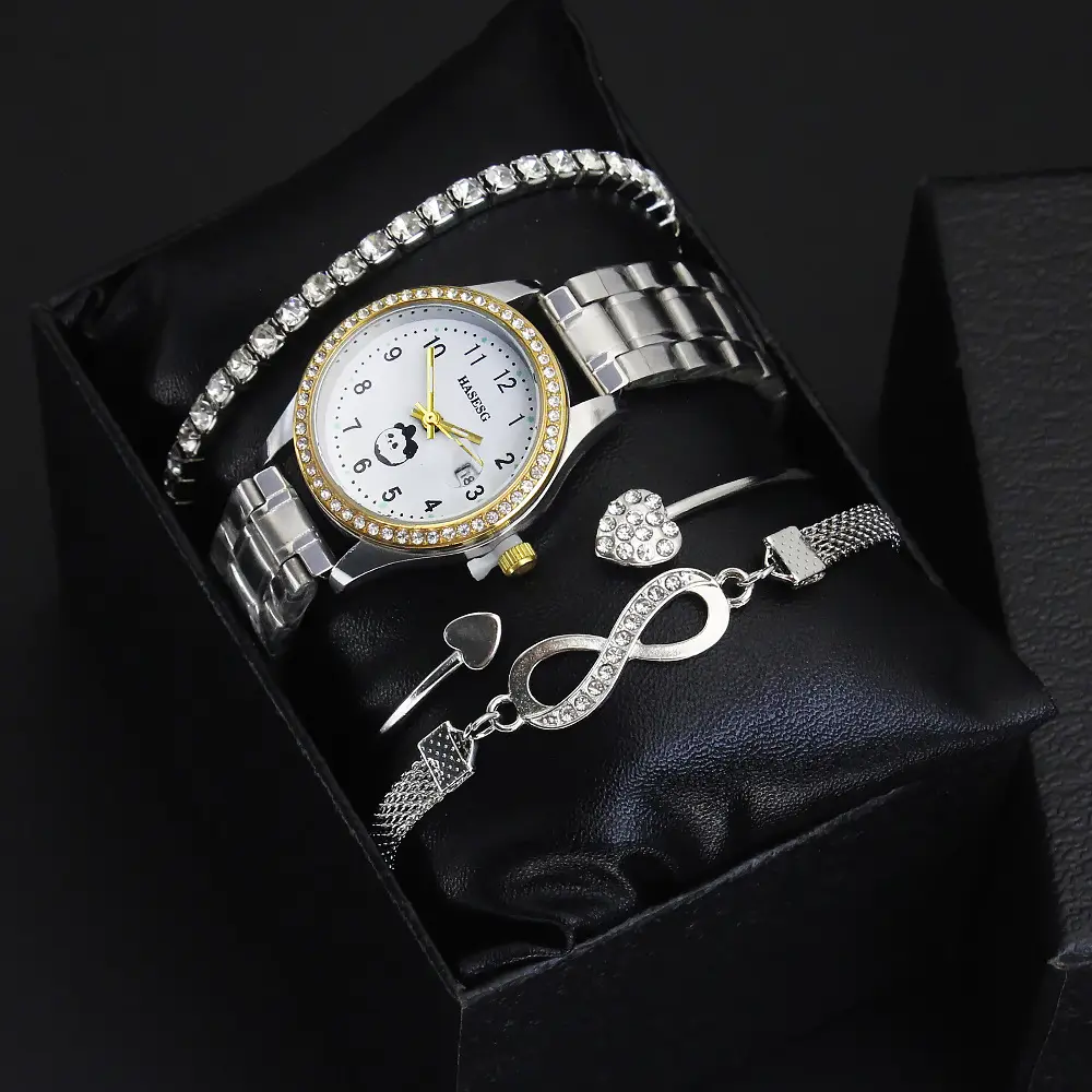 Women's High-Looking Quartz Watch Bracelet Set - Image 9