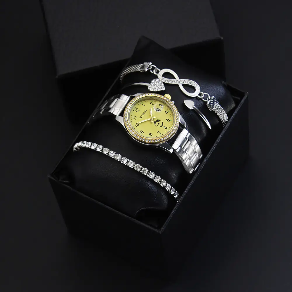 Women's High-Looking Quartz Watch Bracelet Set — feature 4