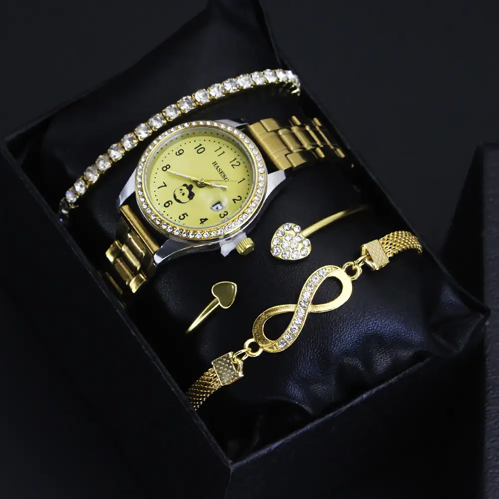 Women's High-Looking Quartz Watch Bracelet Set — feature 6