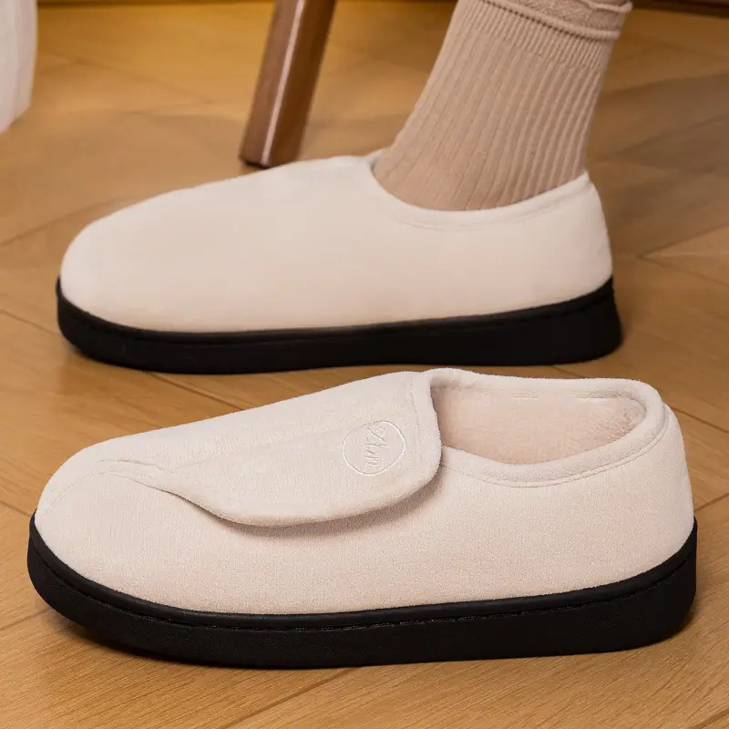 Winter Cotton Shoes for Women at Home and Indoor, Warm Fleece-Lined and Thickeneded Fur Slippers, Cross-Border Drop Shipping Velcro Casual Cotton Boots - Image 5