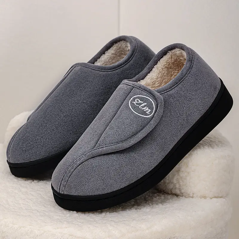 Winter Cotton Shoes for Women at Home and Indoor, Warm Fleece-Lined and Thickeneded Fur Slippers, Cross-Border Drop Shipping Velcro Casual Cotton Boots - Image 7