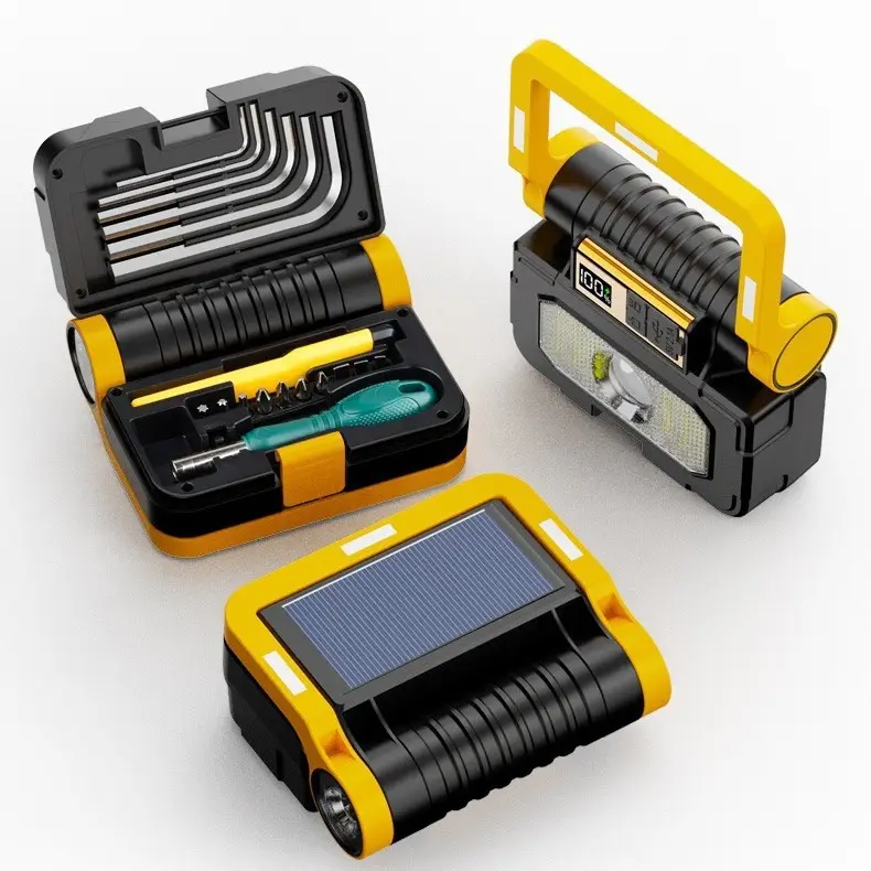 Solar Lamp Flashlight Strong Light Outdoor Repair Tool - Image 2