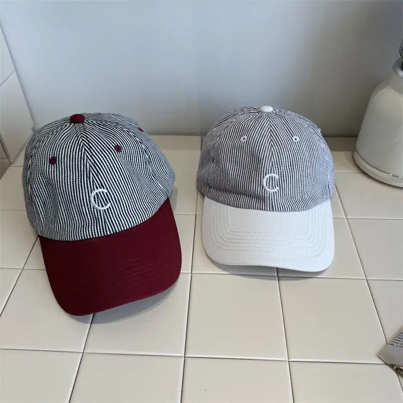 Women Maroon Baseball Cap Sunshade with White Back - Image 7