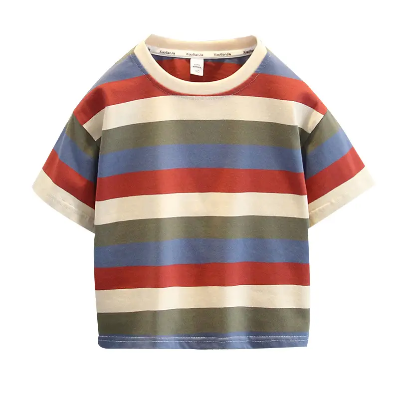 Boys Striped T-Shirt Shorts Set 2025 Summer