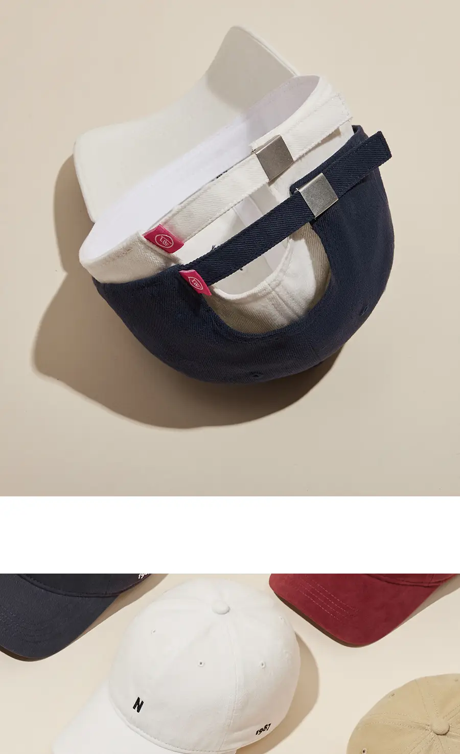 Women Burgundy Baseball Cap with Sunshade & Face-Slimming Design — feature 14