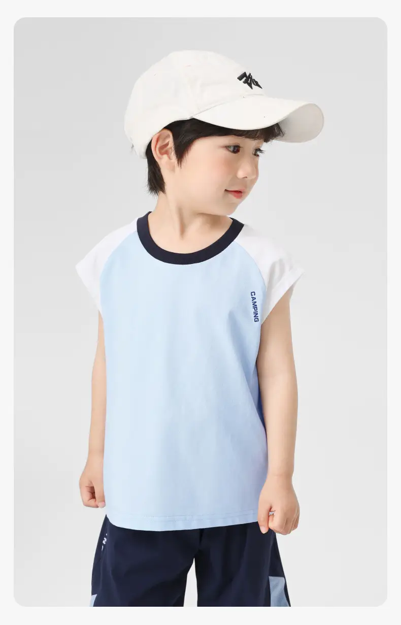 Right European Boys Sleeveless T-Shirt Cotton 2025 — feature 12