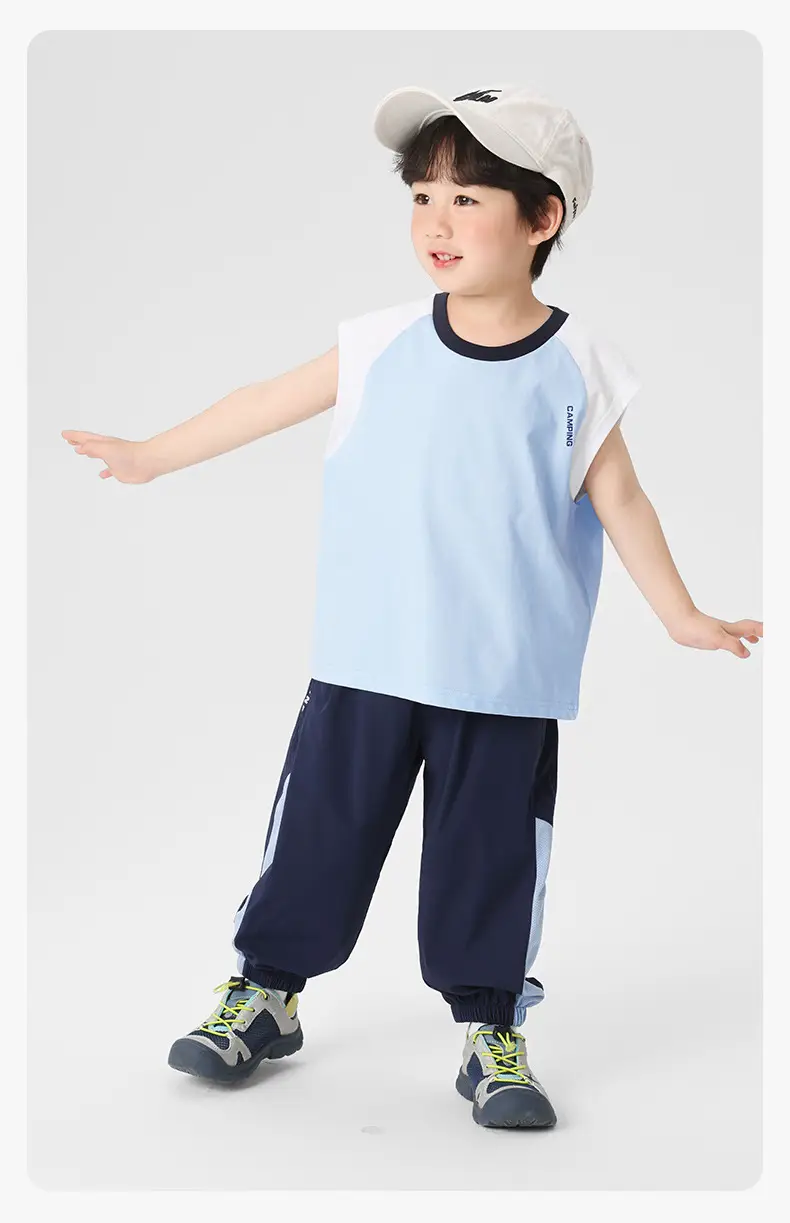 Right European Boys Sleeveless T-Shirt Cotton 2025 — feature 16