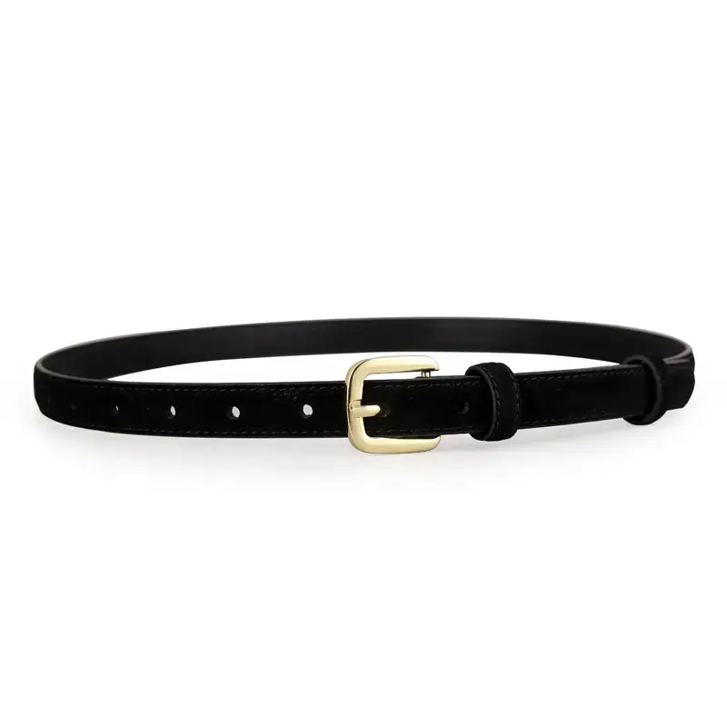 2025 Women's Korean Style Leather Belt Brown - Image 9