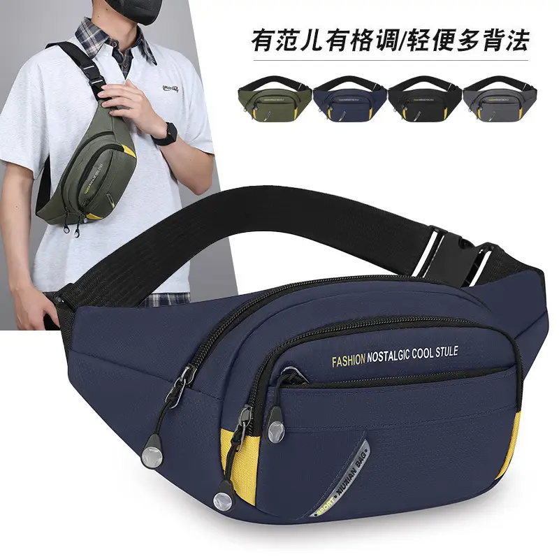 Men's Korean Style Waist Bag with Crossbody Strap - Image 6