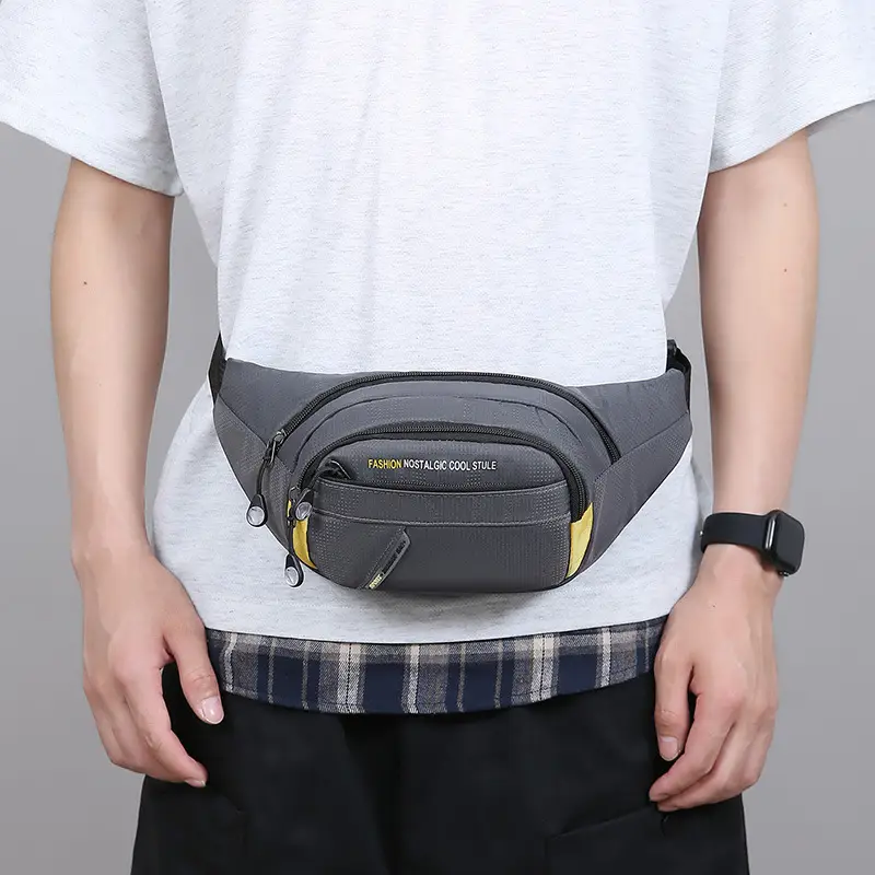 Men's Korean Style Waist Bag with Crossbody Strap - Image 7