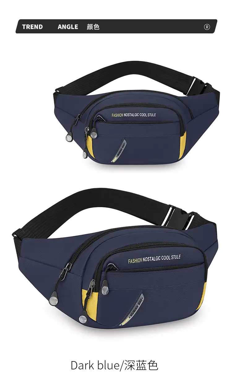 Men's Korean Style Waist Bag with Crossbody Strap — feature 10