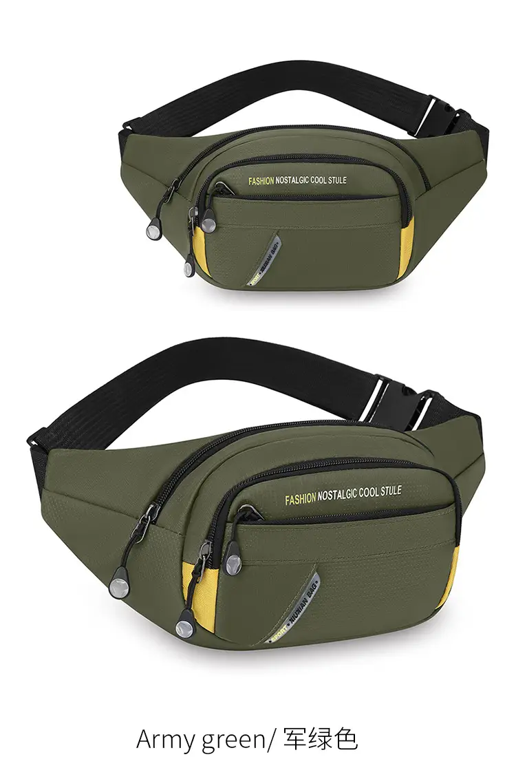 Men's Korean Style Waist Bag with Crossbody Strap — feature 11