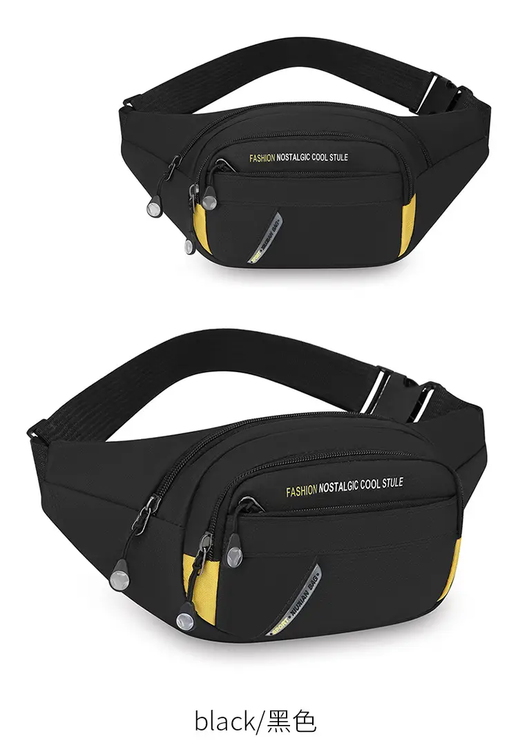 Men's Korean Style Waist Bag with Crossbody Strap — feature 12
