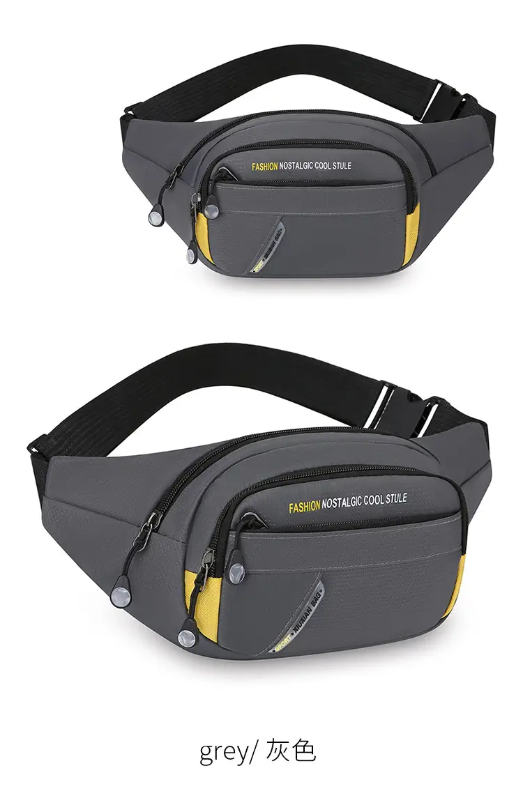 Men's Korean Style Waist Bag with Crossbody Strap — feature 13