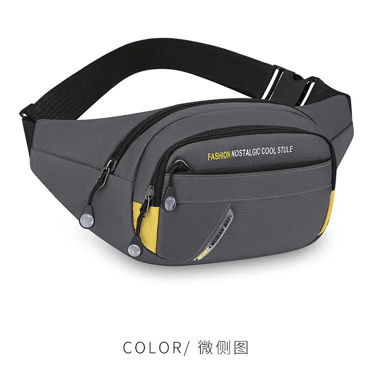 Men's Korean Style Waist Bag with Crossbody Strap — feature 15