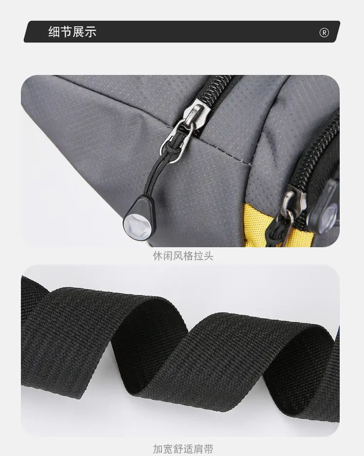 Men's Korean Style Waist Bag with Crossbody Strap — feature 19
