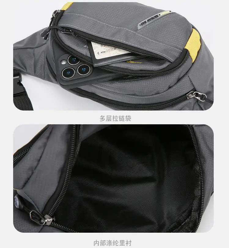 Men's Korean Style Waist Bag with Crossbody Strap — feature 21