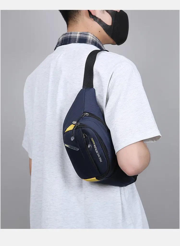 Men's Korean Style Waist Bag with Crossbody Strap — feature 32