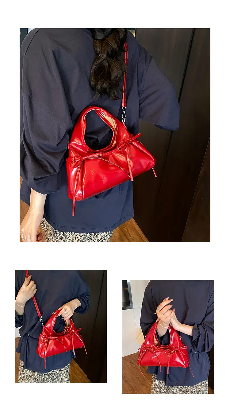 Red Bow Satchel Bag for Women Summer 2025 — feature 11