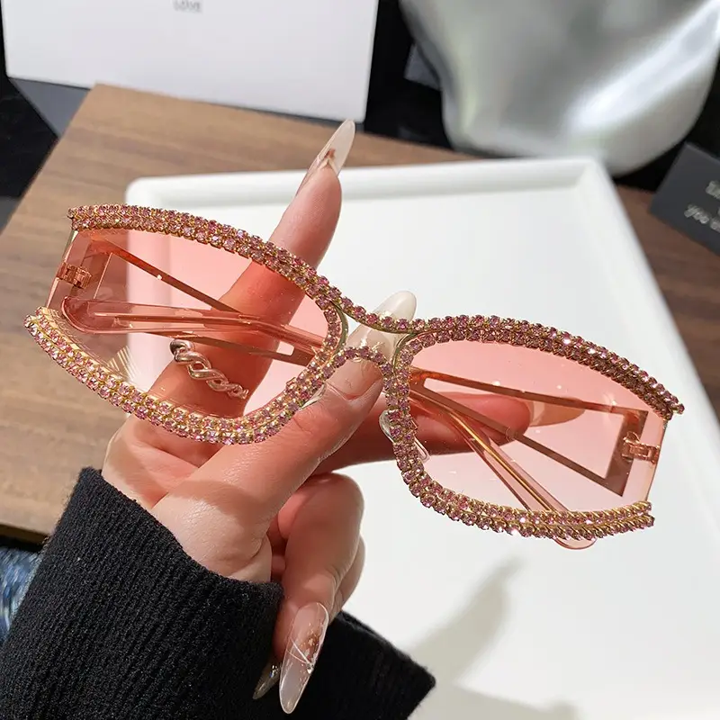 Diamond Encrusted Women Sunglasses High End Street Photography - Image 9