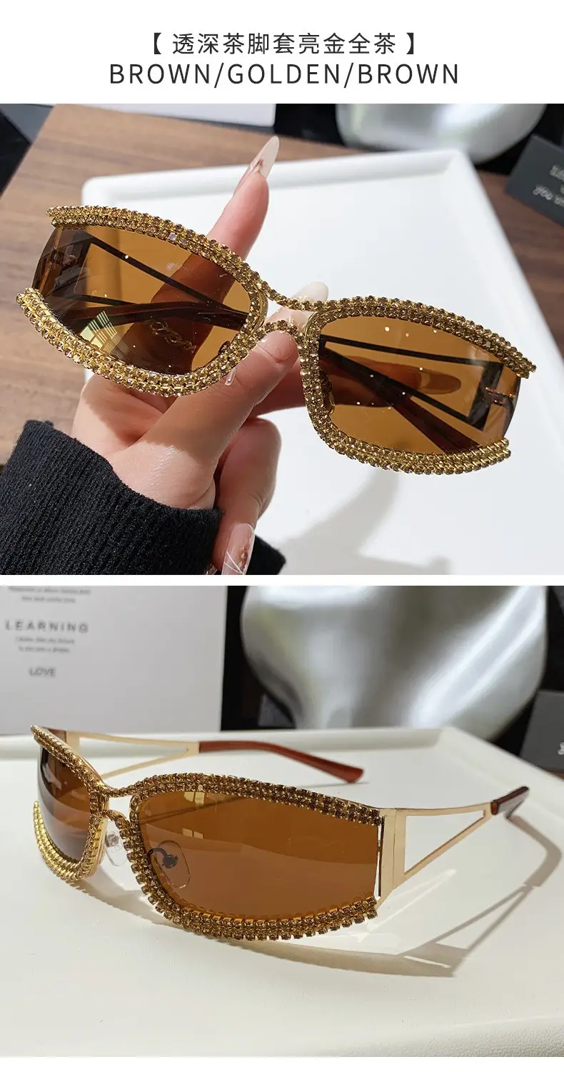 Diamond Encrusted Women Sunglasses High End Street Photography — feature 13