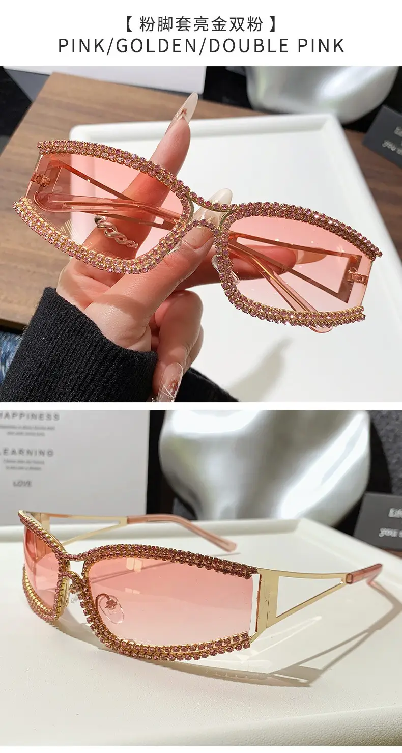 Diamond Encrusted Women Sunglasses High End Street Photography — feature 14