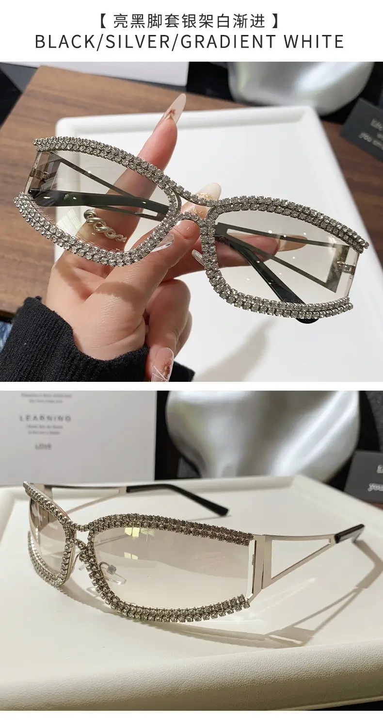 Diamond Encrusted Women Sunglasses High End Street Photography — feature 15