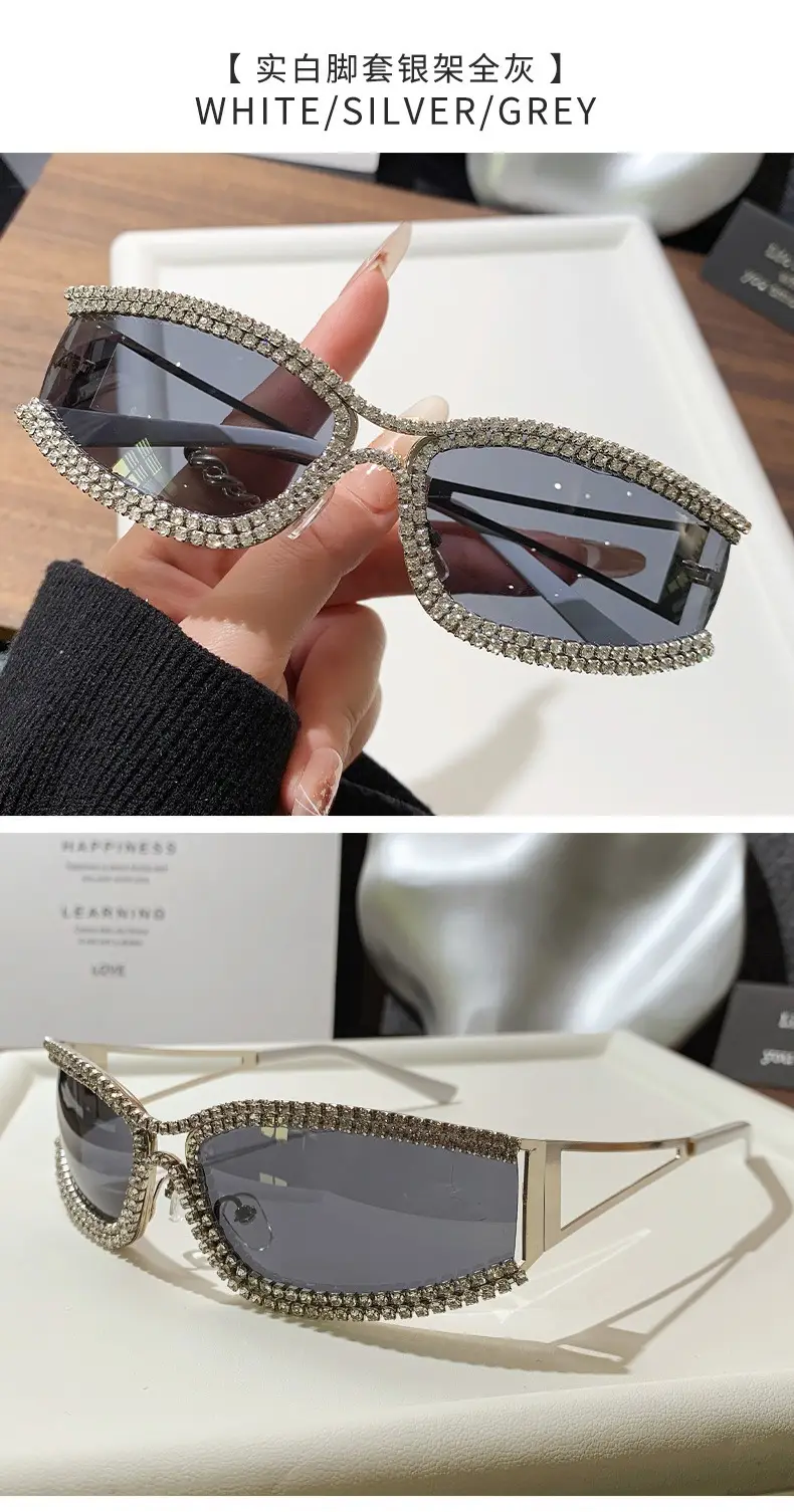Diamond Encrusted Women Sunglasses High End Street Photography — feature 16