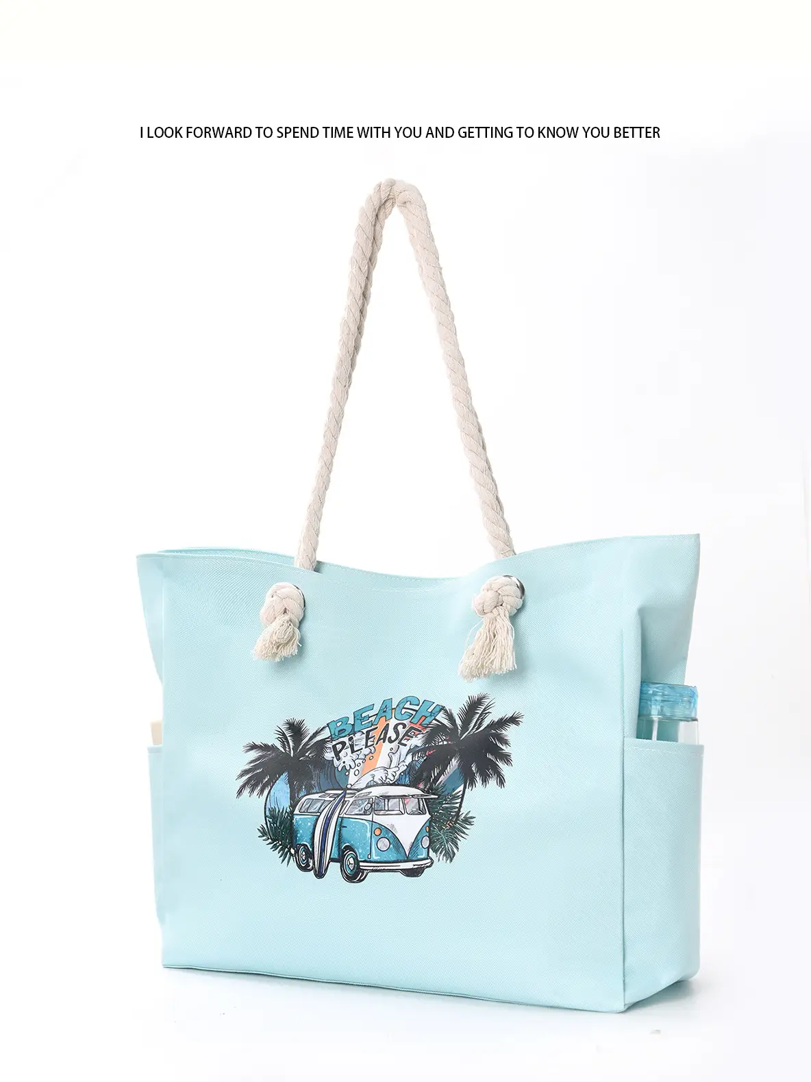 Feihong Cross-Border Beach Bag Women's Canvas Storage Bag — feature 5