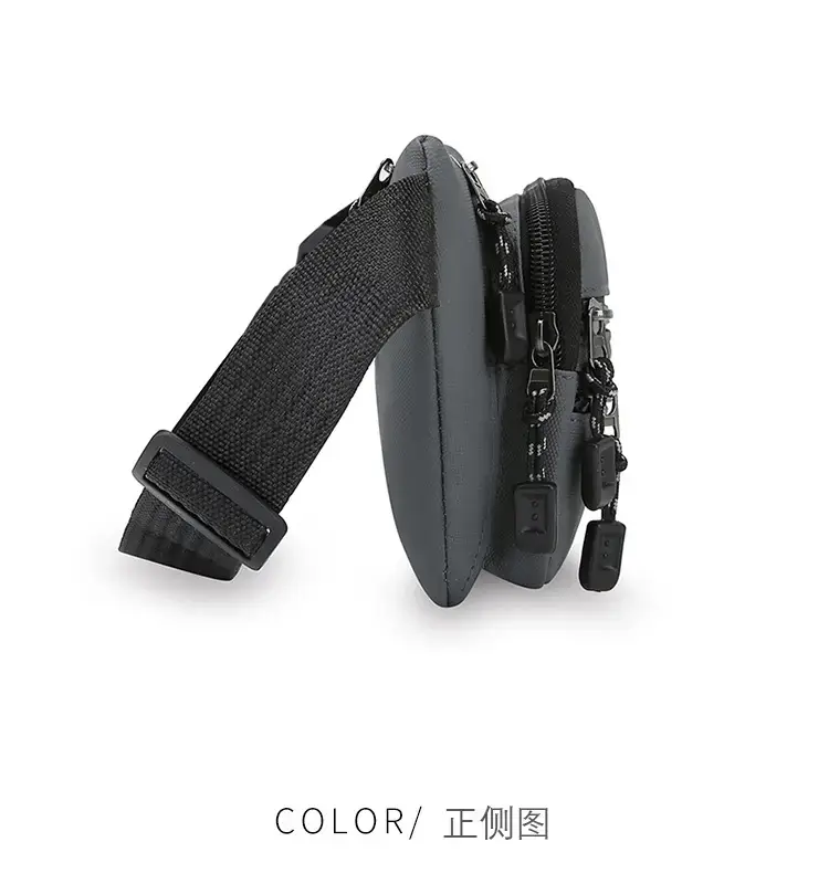 Men's Multi-Layer Waist Bag Pu Leather 6000mAh — feature 15