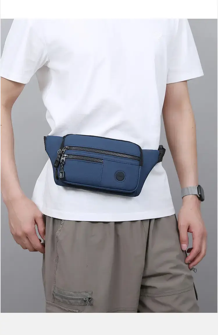 Men's Multi-Layer Waist Bag Pu Leather 6000mAh — feature 28
