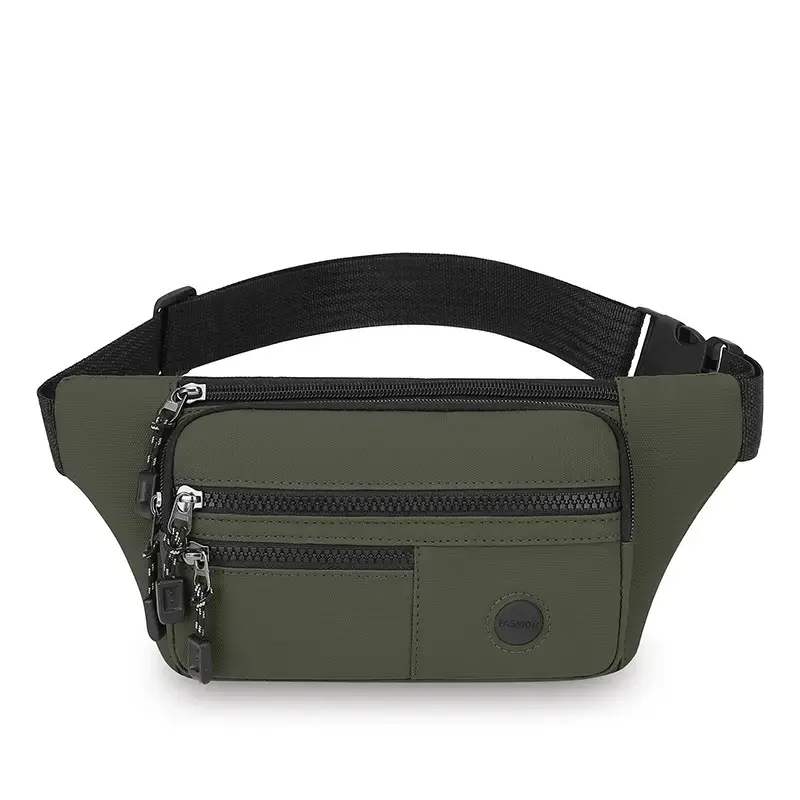 Men's Multi-Layer Waist Bag Pu Leather 6000mAh - Image 3