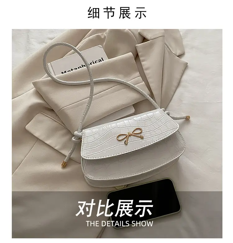 Red Croc Bow Crossbody Bag for Women — feature 11