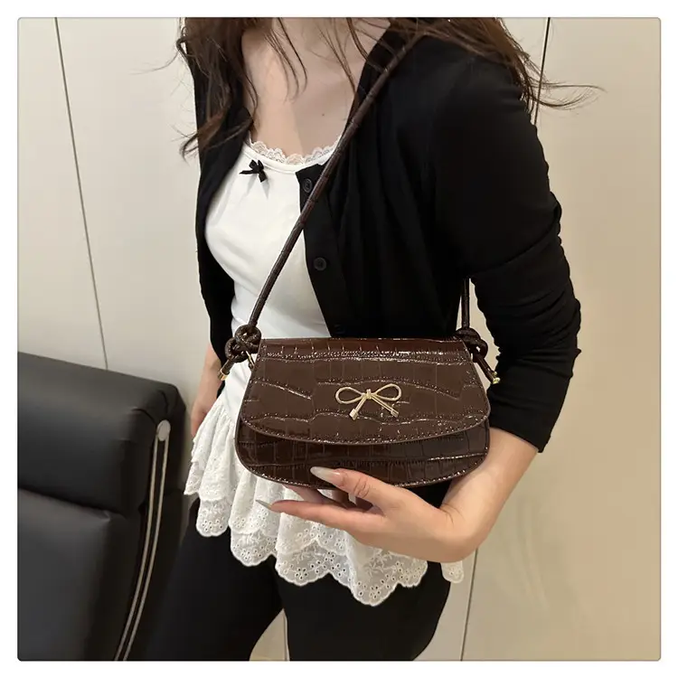 Red Croc Bow Crossbody Bag for Women — feature 20