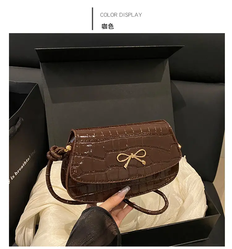 Red Croc Bow Crossbody Bag for Women — feature 24