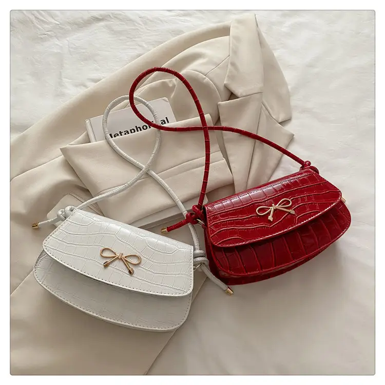 Red Croc Bow Crossbody Bag for Women — feature 33
