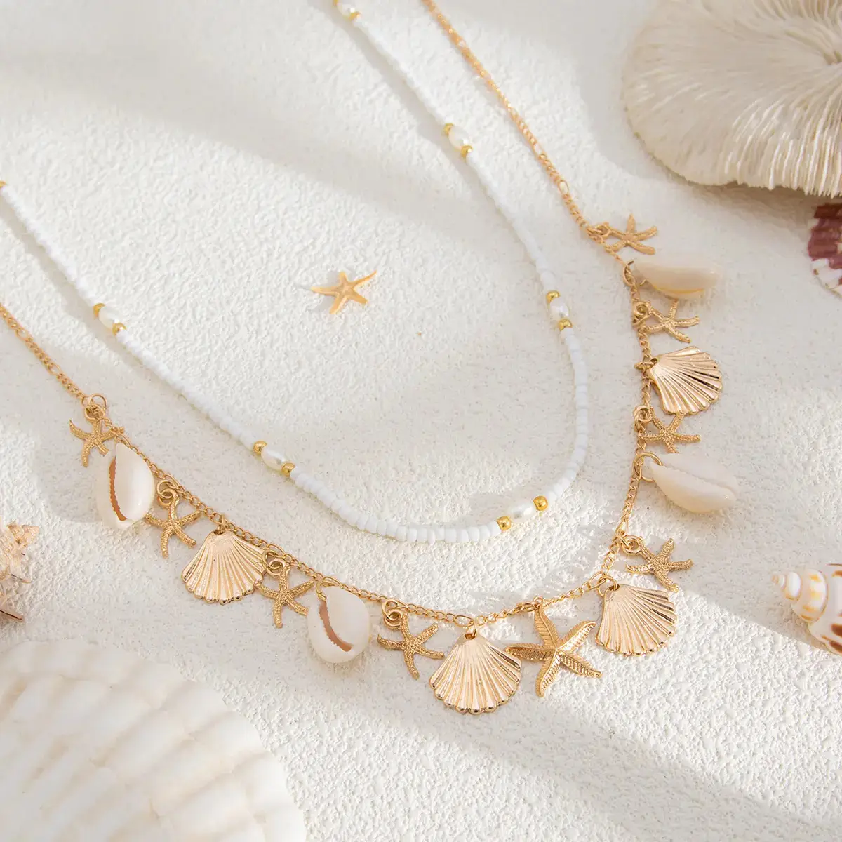 Pearl Shell Waist Chain with Conch Tassels for Women — feature 5